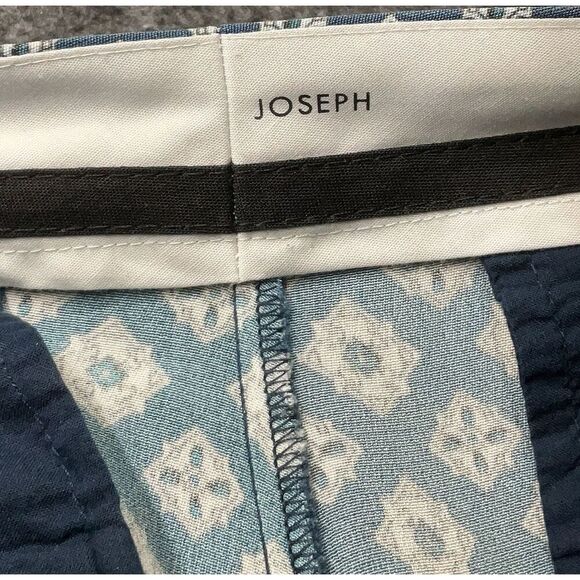 Joseph Women's Silk Chino Shorts Sz 36* Blue Mandala Print *See Measurements - Picture 4 of 5
